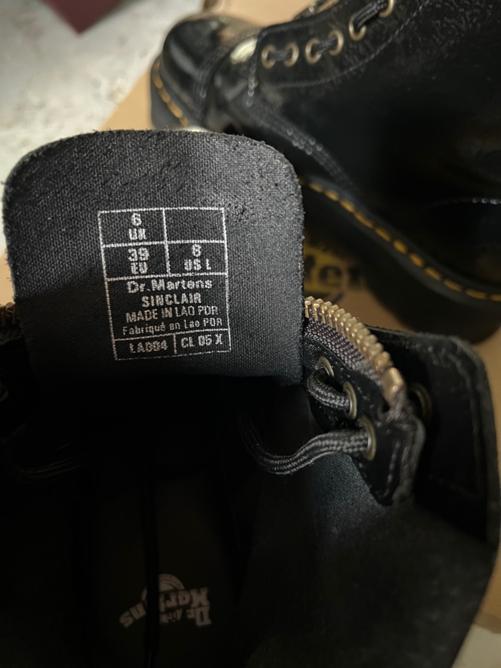 Dr. Martens Women's Black Patent Sinclair - Picture 5 of 7